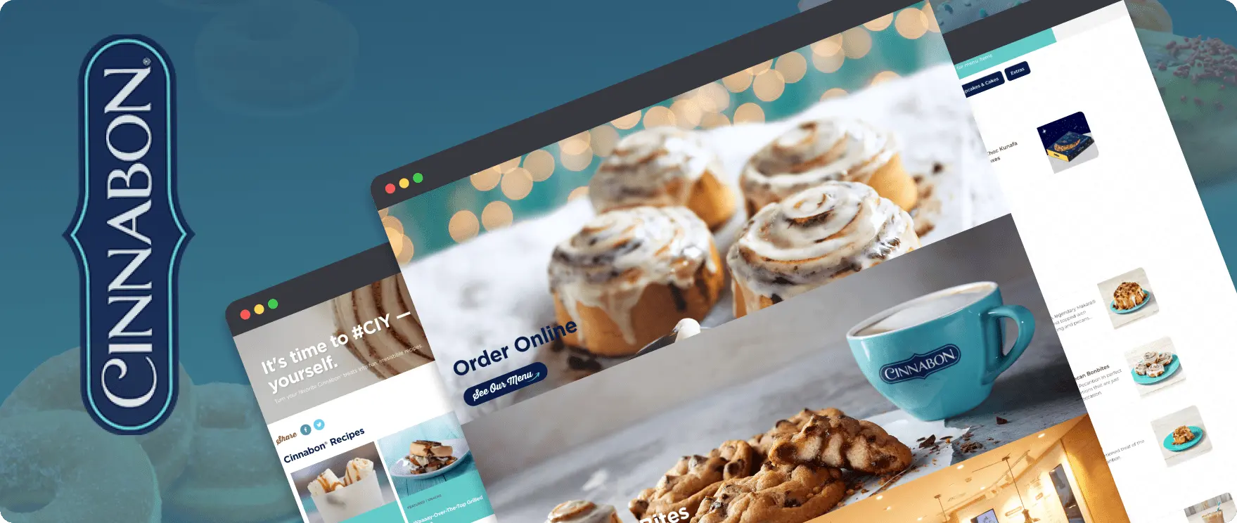 Cinnabon wesbite image