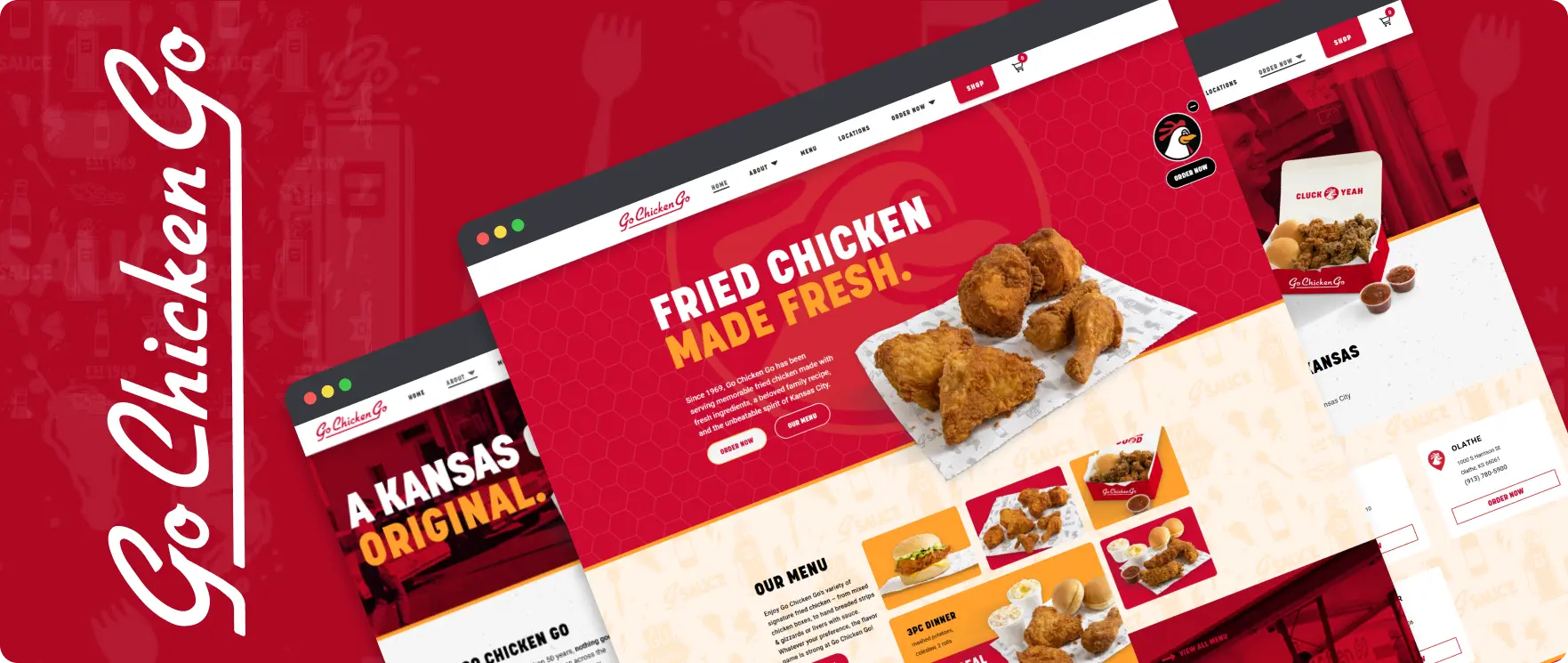 Go chicken go website image